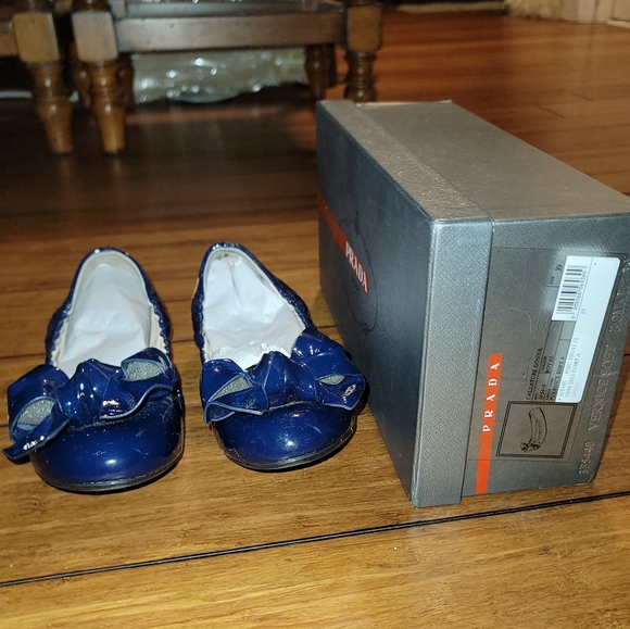 Prada Calzature Donna Navy Leather Shoes 8 - Picture 3 of 8